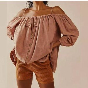 Free People Stealin' Hearts Cotton Tunic Size xs